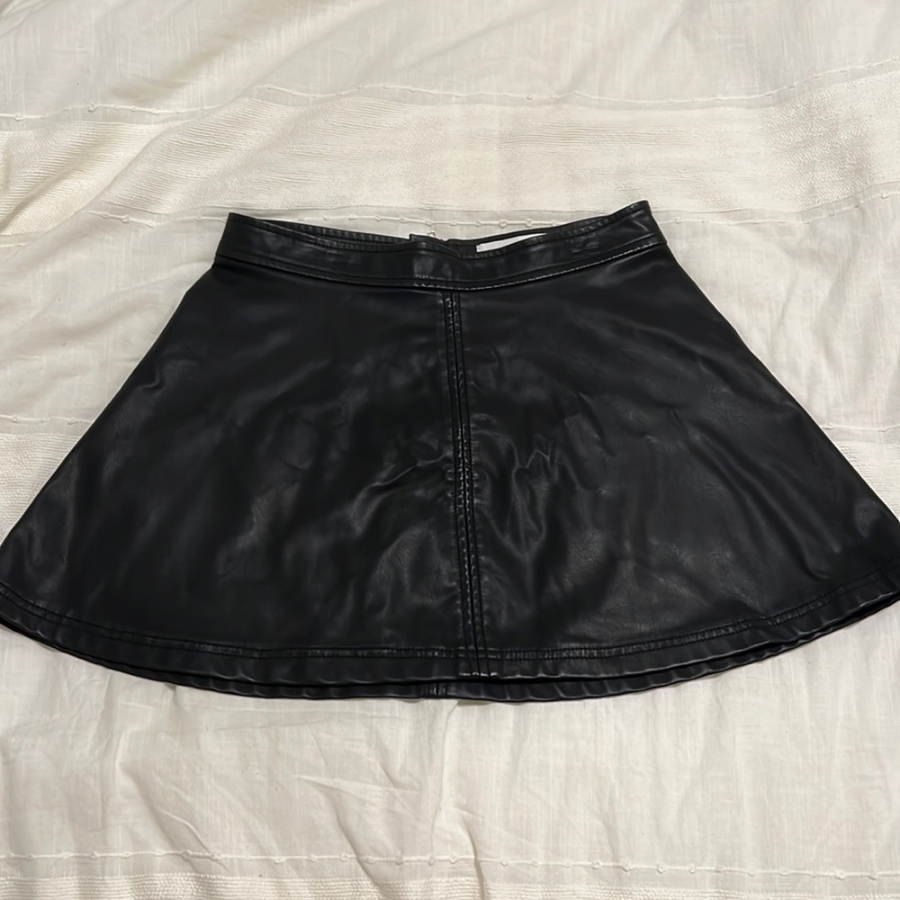 Gypsy Warrior Faux Leather Skater Skirt